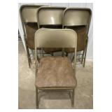 (KD) Samsonite Metal Folding Chairs with Vinyl