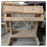 (LG) Wood Saddle Stand, 27" x 16" x 32"