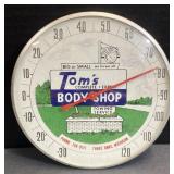 (JJ) Tomï¿½s Body Shop Wall Thermometer, 6in