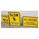 (PB) 3 Safety Signs Single Sided