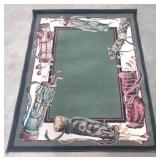 (JY) Shaw Golf Themed Rug, 39" x 56"