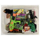 (DT) Tote of Childrenï¿½s Toys. Includes Ty Beanie