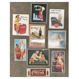 (JG) Coca-Cola Advertisement Signs. Vintage Look.