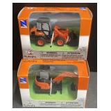(AD) New Ray Kubota KX040-4 and R630 Pull Back