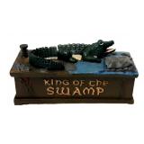 (MT) Mechanical Cast Iron Coin Bank, King Of The