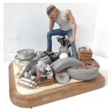 (JJ) Harley Davidson "Basket Case" Figurine, 11"