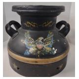 (JJ) Metal Dairy Can, 10" x 11"