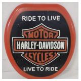 (JJ) Homemade Harley Davidson Toilet Seat, 13" x