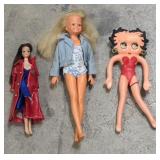 (JL) Vtg Betty Boop Bendable 5"T Figure & Vtg