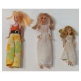 (JL) Vtg Mini 6"T Blonde Dolls & Vtg Mini 4"T
