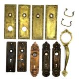 (PS) Asst. Brass, Copper, Metal Door Knob Plates