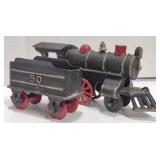 (LG) Cast Iron Steam Engine Locomotive (7") &