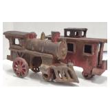 (LG) Cast Iron Steam Engine Locomotive (6") &