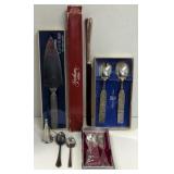 (JL) Gorham Cake Knife & KONGE Tinn Pewter Cake