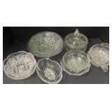 (ML) Antique Crystal Bowls And Dishes. Includes