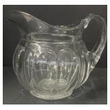 (ML) Antique Heisey Glass Water Pitcher.7 By 8