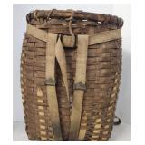 (MT) Weaved Wooden Foraging Basket Back Pack