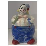 (MT) Painted Porcelain Clown Cookie Jar
