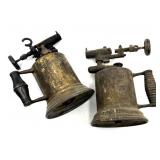 (PS) Vintage Brass Gas Blow Torches (2)