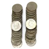 (RB) (40) 1971-1995 Kennedy Half Dollar Coins
