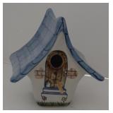 (ML) Louisville Stoneware Birdhouse Cottage,