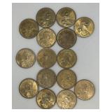(RB) (15) 2000 Sacagawea Liberty Dollar Coins