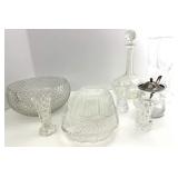 (ML) Mixed Lot of Vintage Glass Serving Dishes