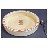 (TR) Crown Potteries Co. Alphabet Baby Bowl with