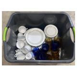 (KD) Noritake Trilby Gold Rim Dish Set And Amber