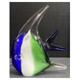 (JJ) Murano Art Glass Angel Fish Paperweight,