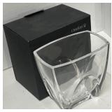 (MH) Orrefors Sweden Heavy Crystal Vase 6.5inch