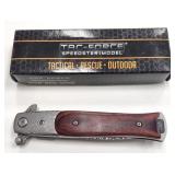 (JJ) Tac-Force Italian Milano Stiletto Damascus