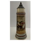 (ML) LARGE VINTAGE GERMAN STEIN, 16 in Tall.