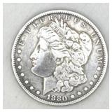 (RB) Silver 1880 Morgan Dollar Coin