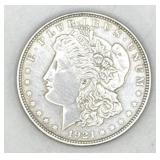 (RB) Silver 1921 Morgan Dollar Coin