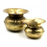 (PS) Vintage Brass Spittoons (2)