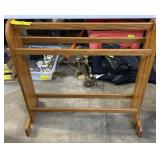 (TB) Wooden Quilt Rack, 34x15x35in