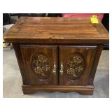 (TB) MIdcentury Floral Pattern Solid Wood 2