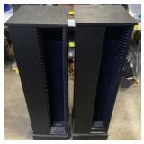 (JY) Wooden Rotating CD Towers, 12x12x40in