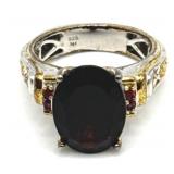 (LG) Sterling Silver Garnet M. Valitutti Dinner