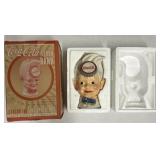 (JG) Coca Cola Hands Painted Die Cast Iron Bank