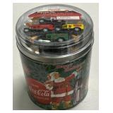 (JG) Coca Cola Collectible Popcorn Tin w/ Holiday