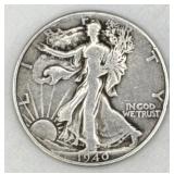 (RB) Silver 1941 Walking Liberty Half Dollar Coin