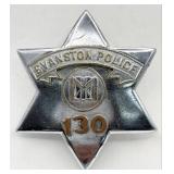 Obsolete C.H. Hanson Evanston Illinois Police Star