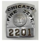 Obsolete C.H. Hanson Chicago Fire Department Badge