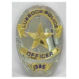 Obsolete Lubbock Texas Police Office Shield Badge