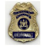 Obsolete Albany New York Police Lieutenant Shield