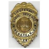 Obsolete Newark New Jersey Civil Defense Police Li