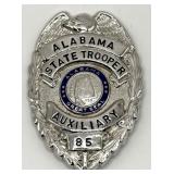 Obsolete Alabama State Trooper Auxiliary Shield Ba