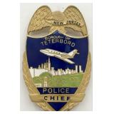 Obsolete Teterboro New Jersey Police Chief Shield